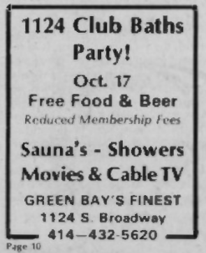 Advertisement: Party / (Our Horizons vol. 1-02, October 1981)