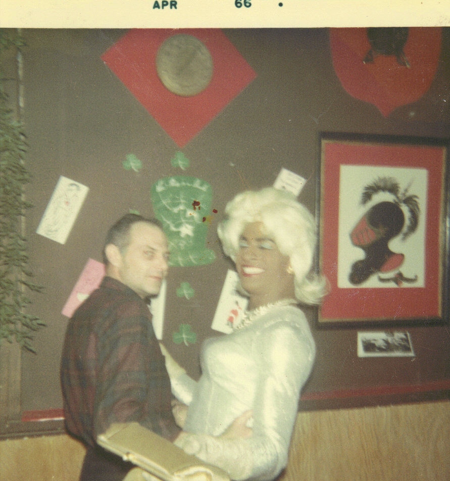 Owner Wally Whetham with Josie Carter, 1966