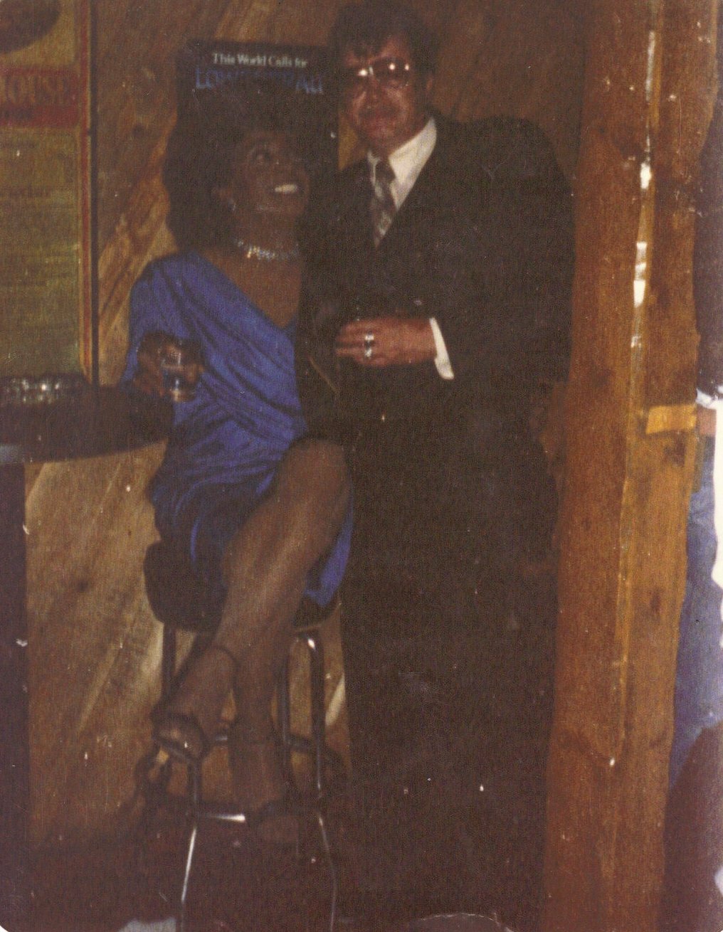 Josie Carter and a companion inside Castaways.