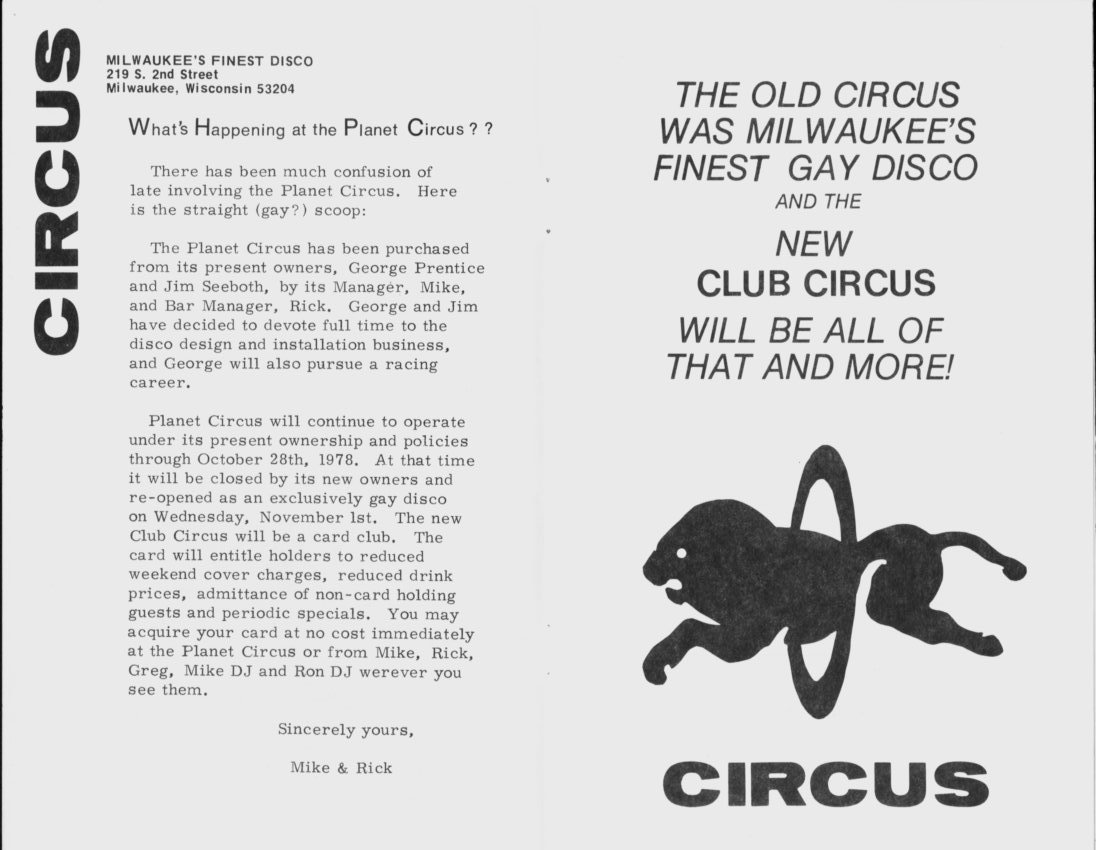 Advertisement explaining the 1978 change in ownership.