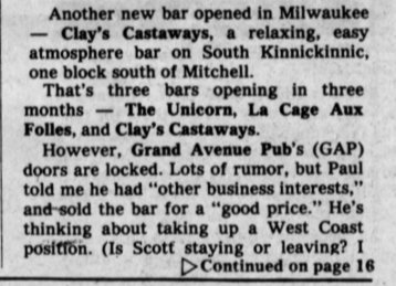 Opening announcement, 1984