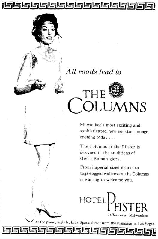 Advertisement for the Columns.