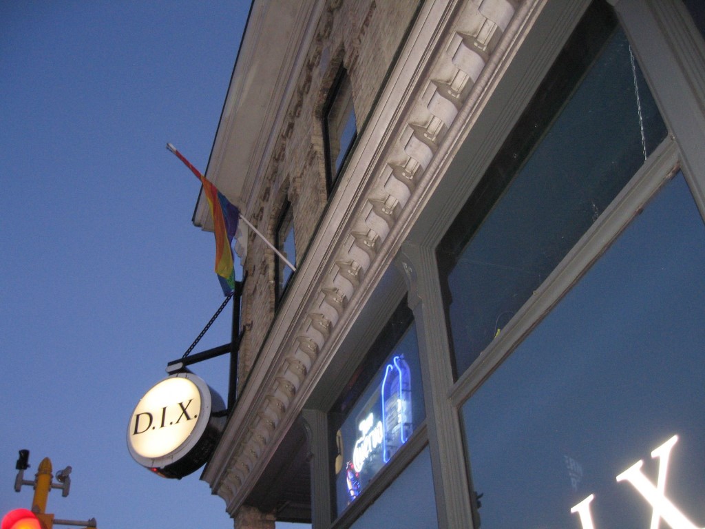 Signage on the D.I.X. building.