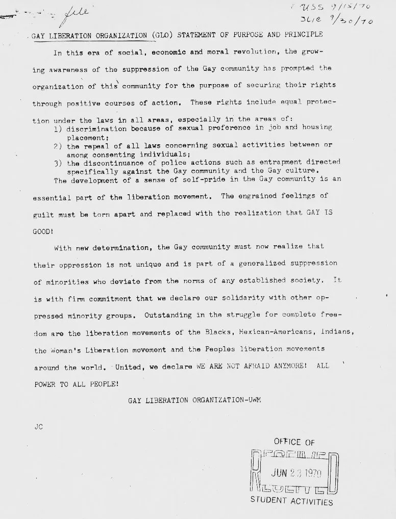 June 1970 Statement of Purpose