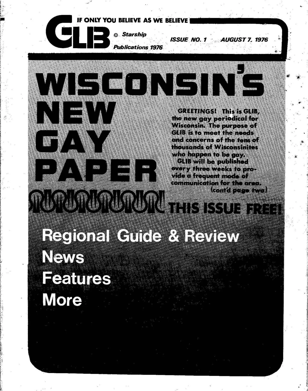Second issue, August 28, 1976 / (View select pages) / (View 2.4MB PDF)