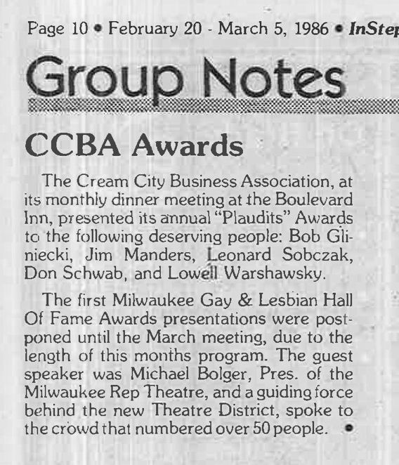 CCBA Investment Club welcomes members / (In Step vol 3-24, Dec. 1986) / /
