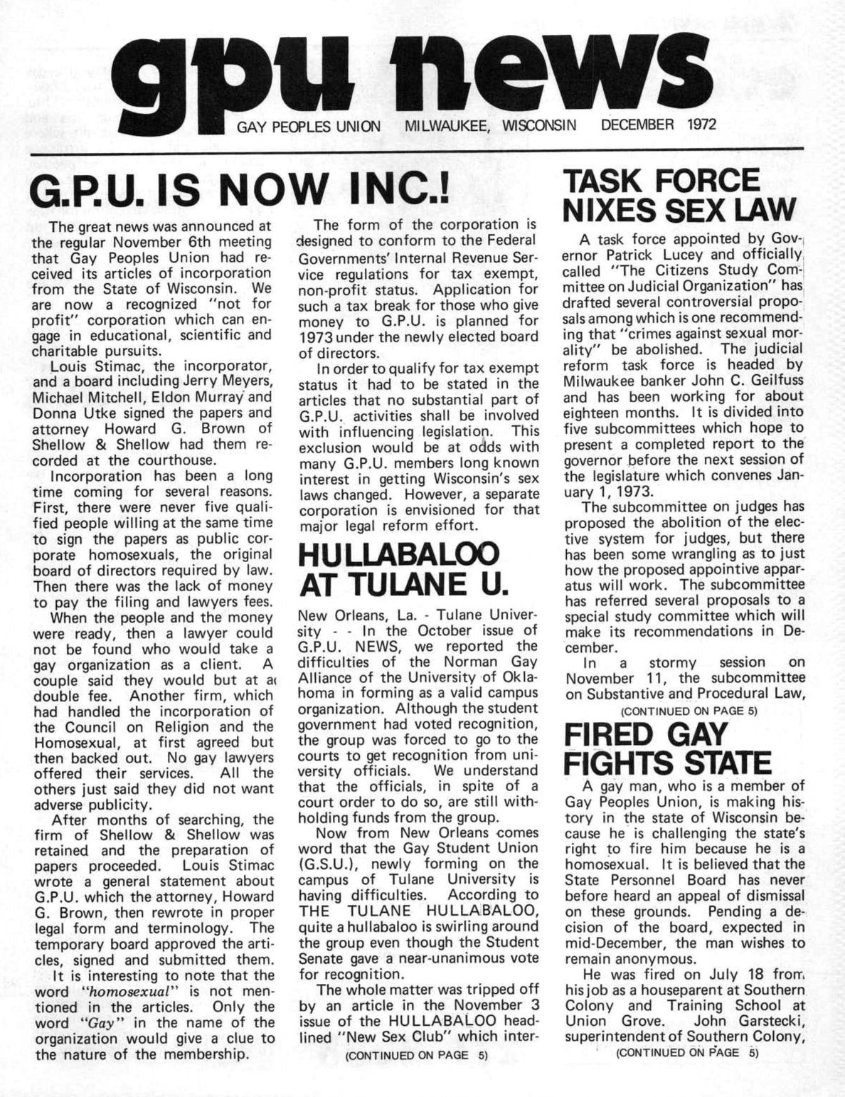 Election to Board of Directors / (GPU News, Feb. 1973) / /