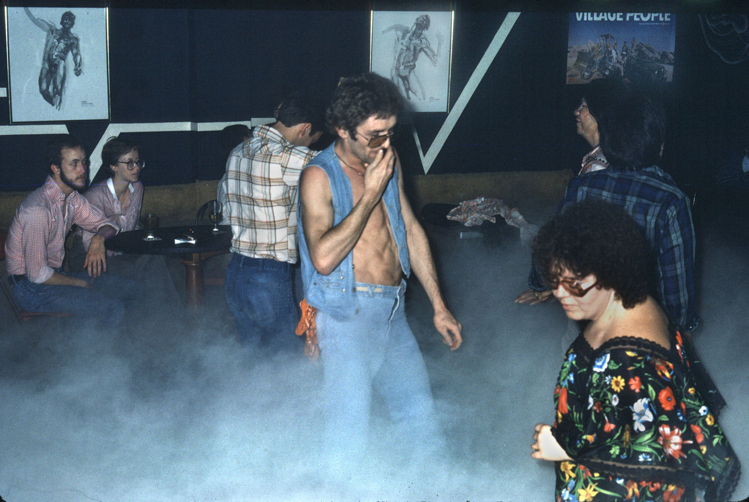 Dance floor, c1978-1981 / (Fog on dance floor is from dry ice, not fog machine juice as is used today) / (Photos courtesy Mark 'Za' Mariucci) / /