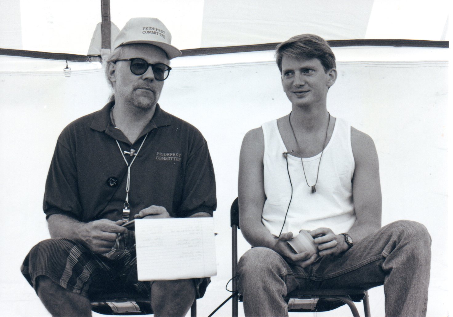 Lisowski in a library / (Wis. Light vol. 9-20, Sept. 1996) /