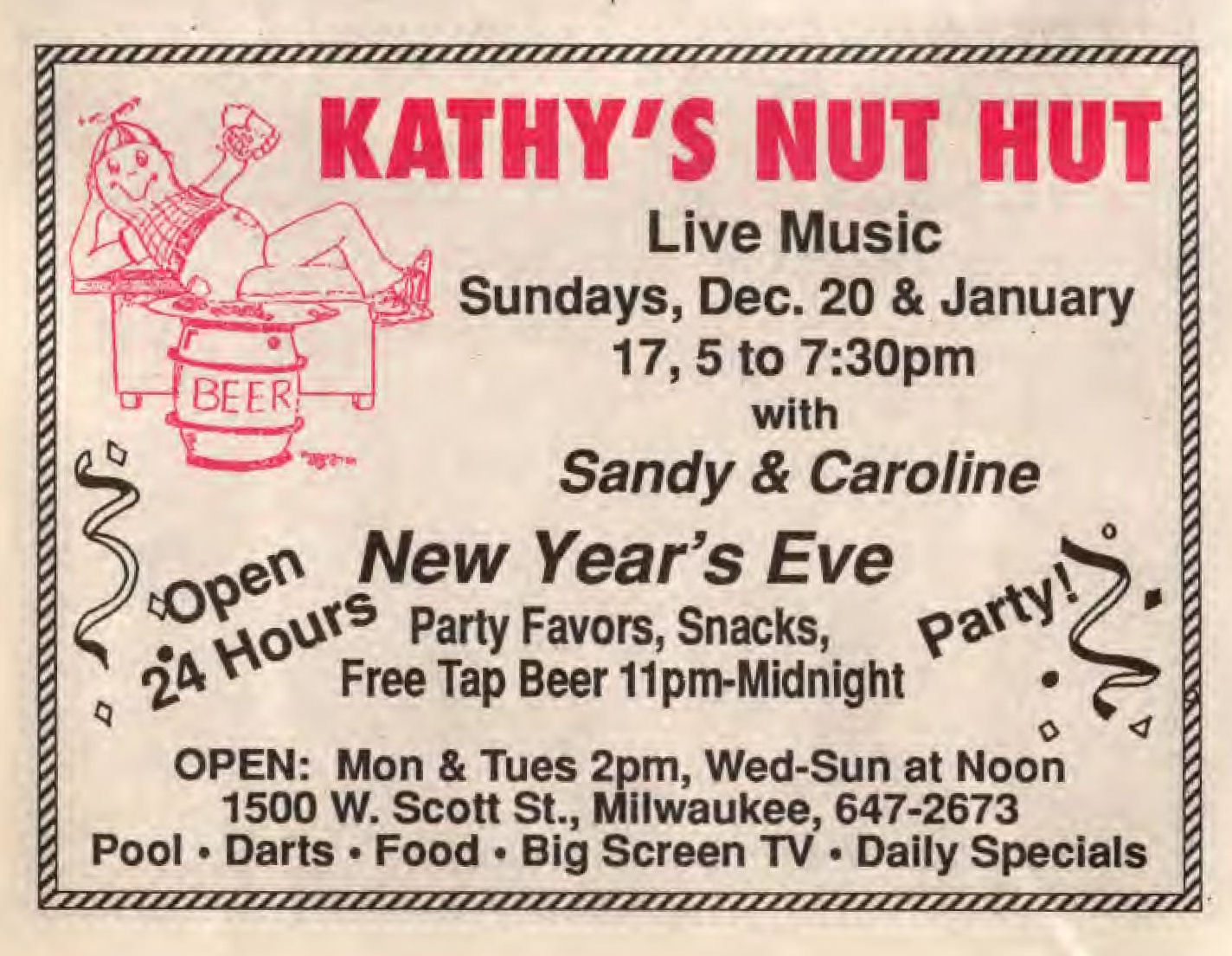 Advertisement, December 1992