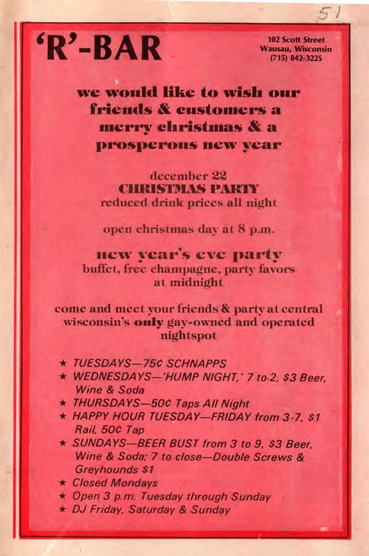 Ad: Merry Christmas & Happy New Year / (InStep vol. 5-23, Dec. 1988) / /