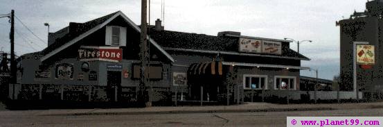 The Red Corvette building during its heyday.