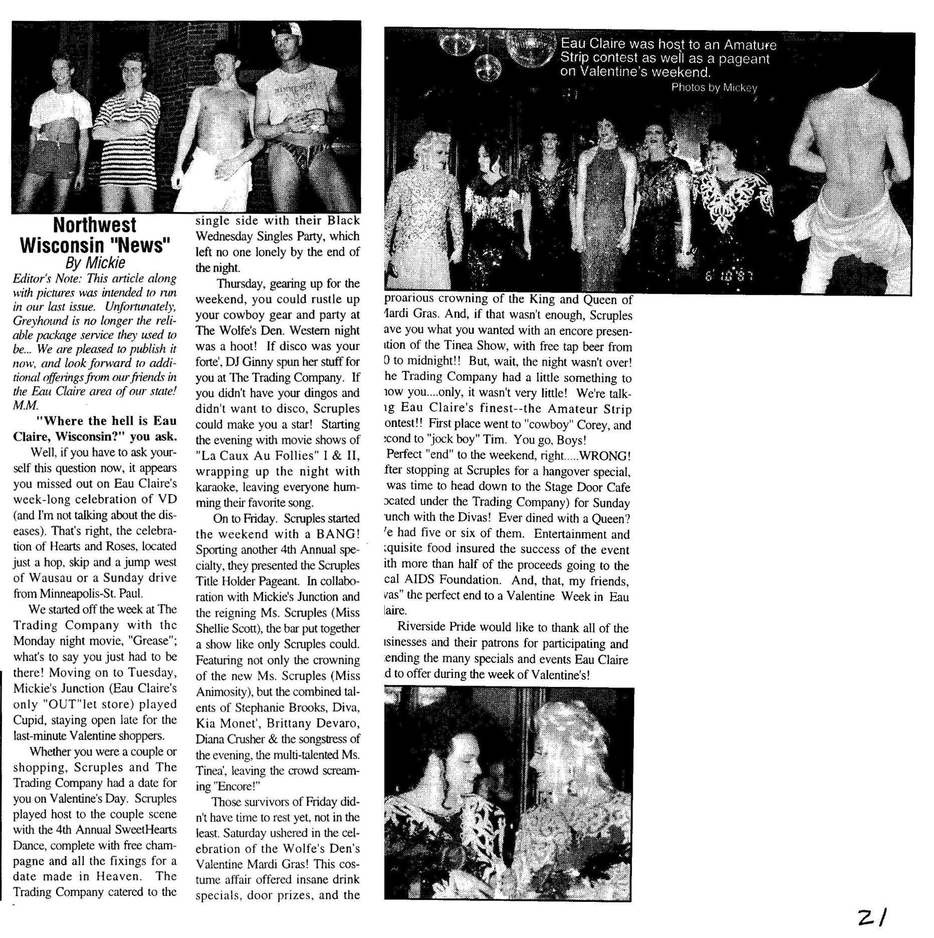 Column: Eau Claire update / (Quest vol 3-05, April 1996) / /