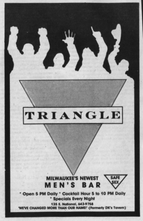 Opening advertisement for the Triangle, June 1988.