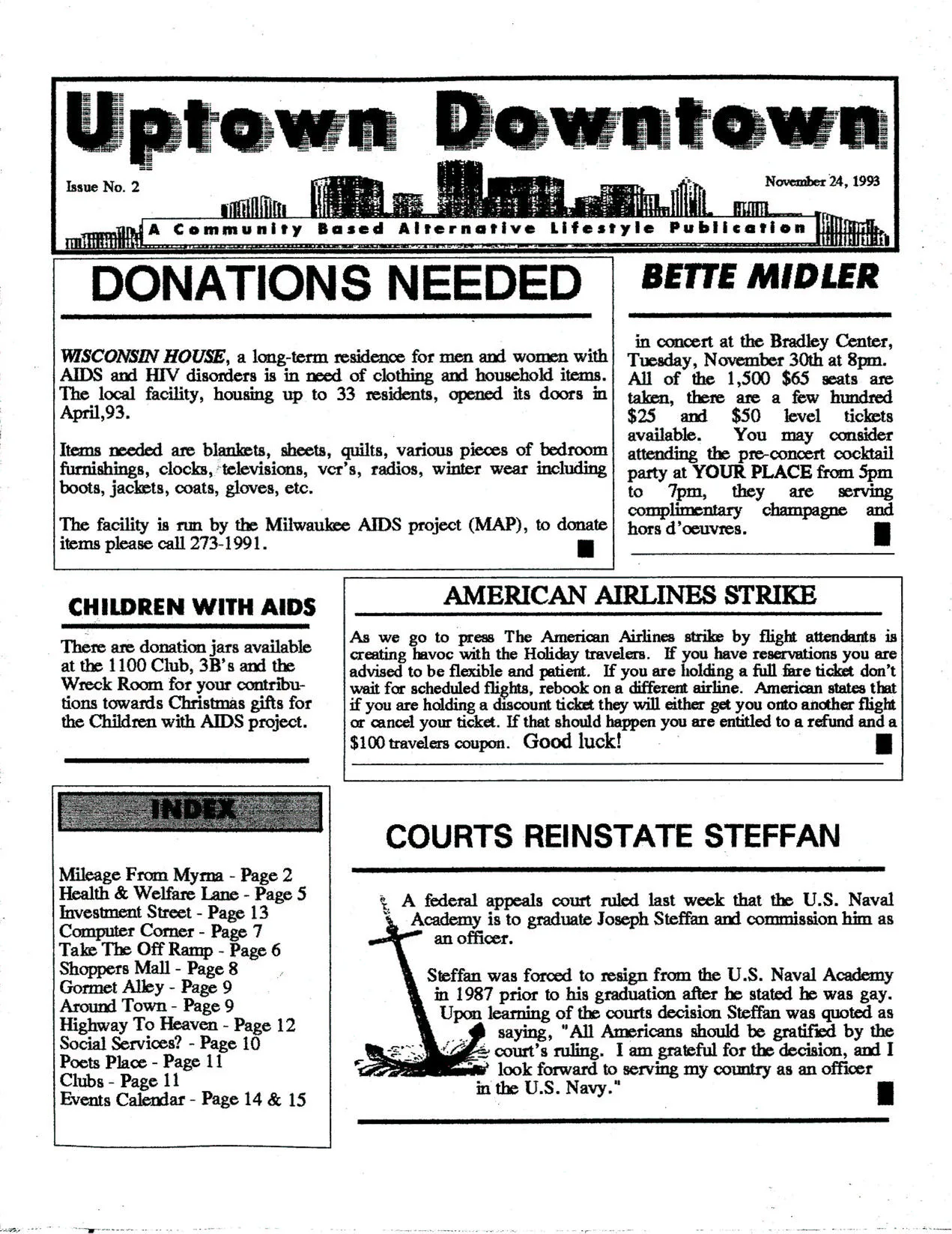 Issue No. 2 / November 24, 1993 / Text-searchable PDF /