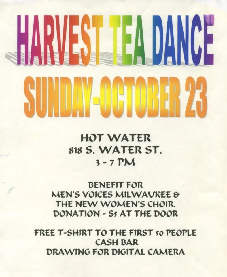 "Harvest Tea Dance", / October 2005 / Benefit for MVM and "The New Women's Choir" / /